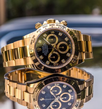 Rolex Daytona 116508 - Black Diamond Set Dial
