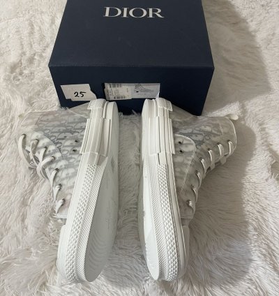 Dior B23 High Top Sneakers In Multicolor Dior Oblique