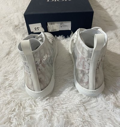 Dior B23 High Top Sneakers In Multicolor Dior Oblique