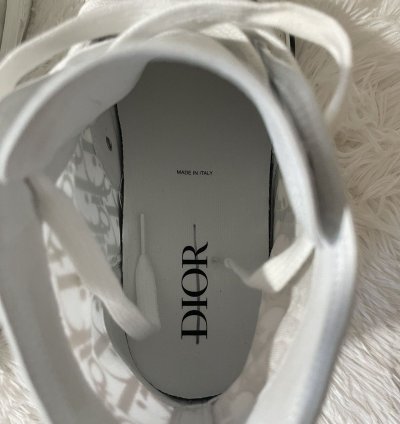 Dior B23 High Top Sneakers In Multicolor Dior Oblique