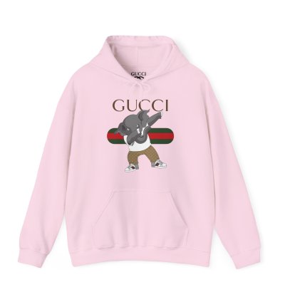 Gucci Elephant Light Pink Hoodie - Size Usa