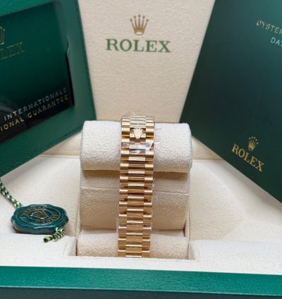 Rolex Datejust 31 New 2024 Tahitian Mother Of Pearl Diamond Dial Yellow Gold President