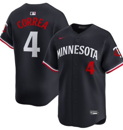 Carlos Correa 4 Minnesota Twins Alternate Limited Men Jersey - Navy