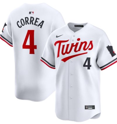 Carlos Correa 4 Minnesota Twins Home Limited Player Men Jersey - White