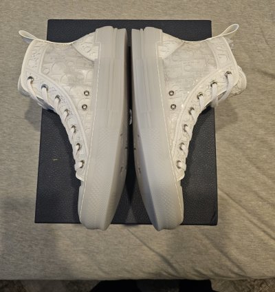 Dior B23 High-top Sneaker White Transparent Sz 42