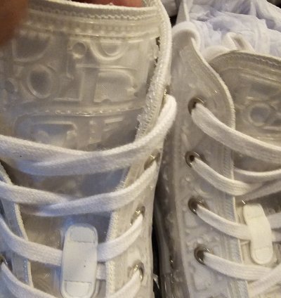 Dior B23 High-top Sneaker White Transparent Sz 42