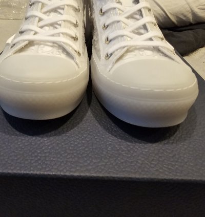 Dior B23 High-top Sneaker White Transparent Sz 42