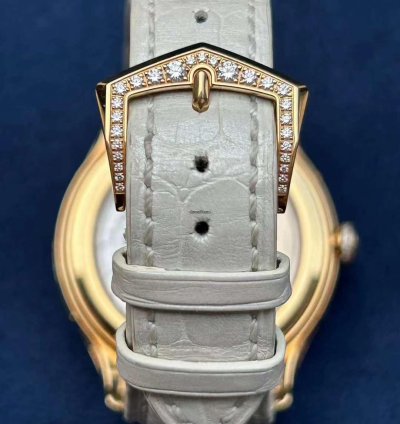 Patek Philippe Annual Calendar Moon Phase Rose Gold Diamond Watch 38mm
