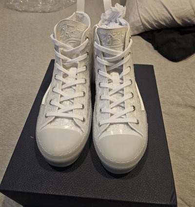 Dior B23 High-top Sneaker White Transparent Sz 42