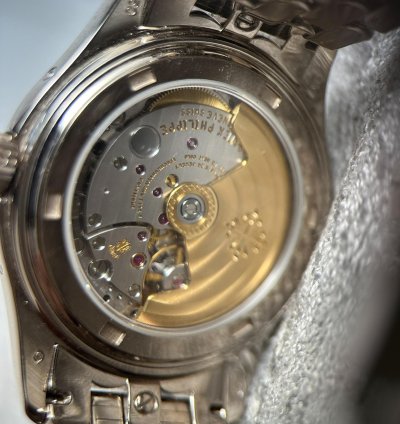 Patek Philippe Annual Calendar Moonphase Orig Bracelet White Gold 18 Kt Pp Warranty