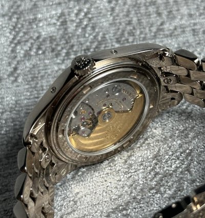 Patek Philippe Annual Calendar Moonphase Orig Bracelet White Gold 18 Kt Pp Warranty