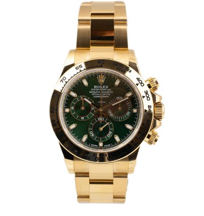 Rolex Daytona 116508 Green Dial 18k Yellow Gold John Mayer New - Full Set