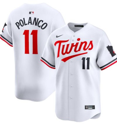 Jorge Polanco 11 Minnesota Twins Home Limited Player Men Jersey - White
