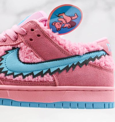 Nike Sb Dunk Low X Grateful Dead Pink Bear - Cj5378-600