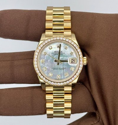 Rolex Datejust 31 New Dec 2024 31mm 18kt Yellow Gold Datejust 278288rbr
