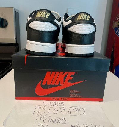 2021 Supreme Nike Sb Dunk Low Og Qs Stars Black