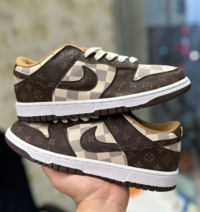 Nike Sb Dunk x Lv Louis Vuitton Monogram Brown