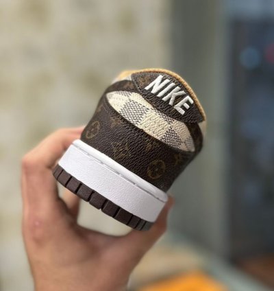 Nike Sb Dunk x Lv Louis Vuitton Monogram Brown