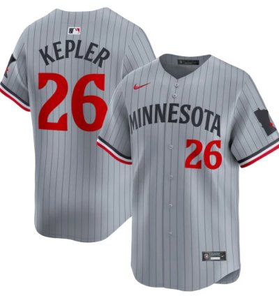 Max Kepler 26 Minnesota Twins Road Limited Men Jersey - Gray