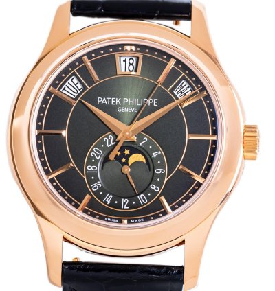 Patek Philippe Annual Calendar Ref 5205r-011 Rose Gold Green Dial Box Papers Bj-2022