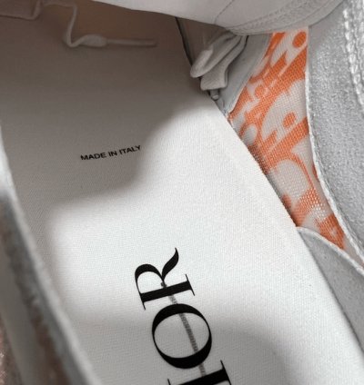Dior B23 Low Orange Oblique Canvas Sneakers Men Eu 45 Us 1