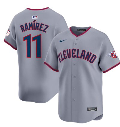 José Ramírez Jersey 11 Cleveland Guardians 2025 Vapor Premier Limited All Stitched Gray