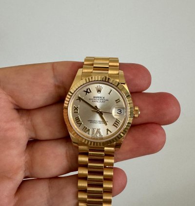 Rolex Datejust 31 Oyster Datejust 31 Yellow Gold 31mm Silver