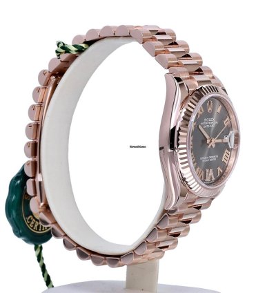 Rolex Datejust 31 Oyster Datejust President Rose Gold Grey Roman Diamonds 31 Mm Unworn 2024