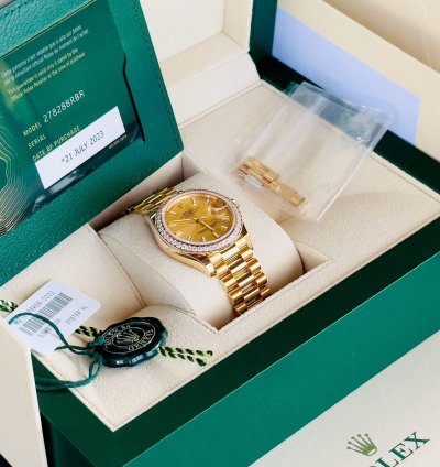 Rolex Datejust 31 Oyster Yellow Gold And Diamonds
