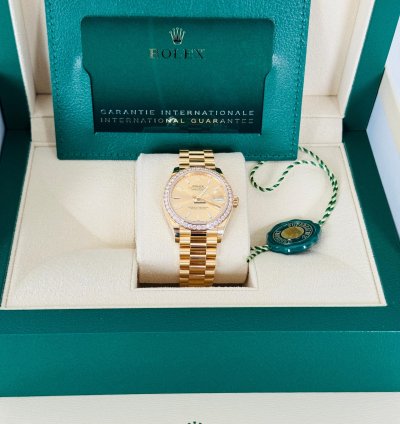 Rolex Datejust 31 Oyster Yellow Gold And Diamonds