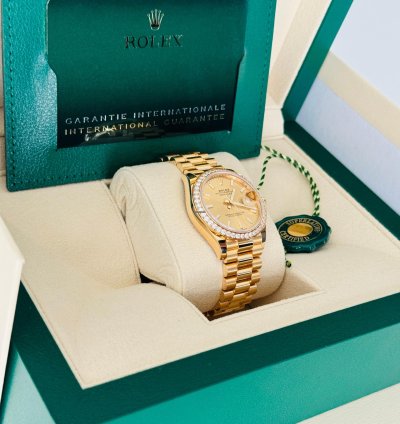 Rolex Datejust 31 Oyster Yellow Gold And Diamonds