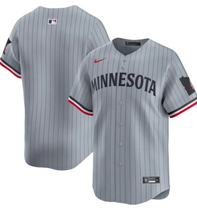 Minnesota Twins Road Limited Men Jersey - Gray