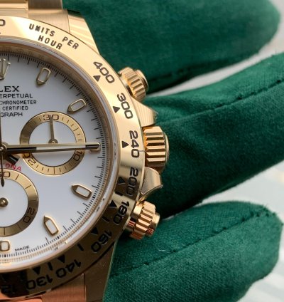 Rolex Daytona 116508 White Dial Yellow Gold 18kt Full Set New 2020