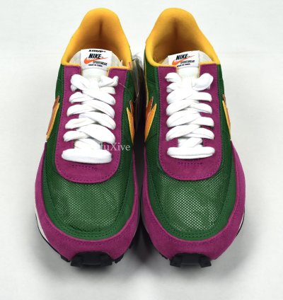 Nike Sacai Ld Waffle Sneakers Pine Green Clay Orange Ds19