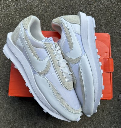Nike Sacai Ldwaffle White Nylon Size 12
