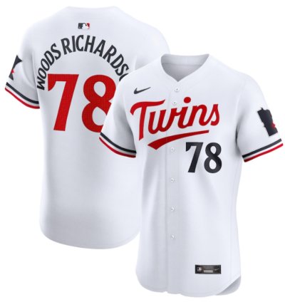 Simeon Woods Richardson 78 Minnesota Twins Home Elite Player Men Jersey - White