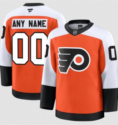 Mens Custom Philadelphia Flyers Jersey Name Number 2025 Home Orange