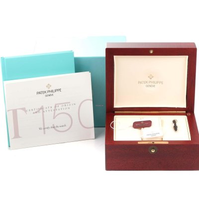 Patek Philippe Annual Calendar Tiffany Annual Calendar Yellow Gold Mens Watch 5150 5150j Box Papers