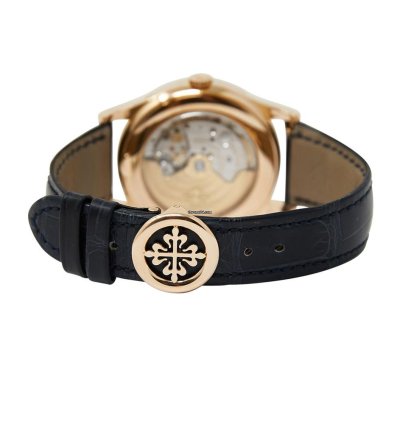 Patek Philippe Annual Calendar Tiffany Co Annual Calendar Rose Gold Blue Dial Full Set Tiffany Stamped Dial Papers