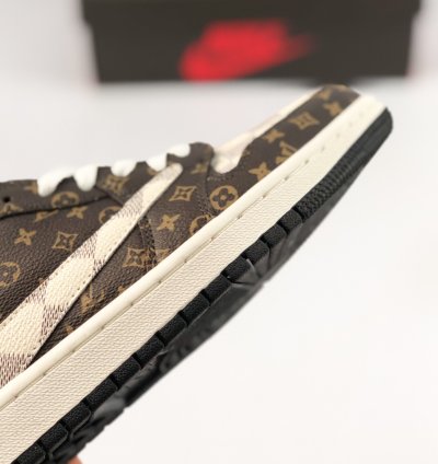 Louis Vuitton x Jordan 1 Low Monogram Brown