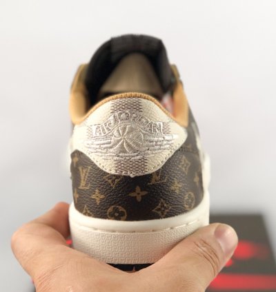 Louis Vuitton x Jordan 1 Low Monogram Brown