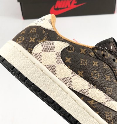 Louis Vuitton x Jordan 1 Low Monogram Brown