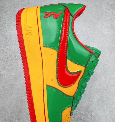 Lil Yatchy X Nike Air Force 1 Low concrete Boys-lucky Green