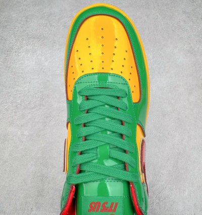 Lil Yatchy X Nike Air Force 1 Low concrete Boys-lucky Green