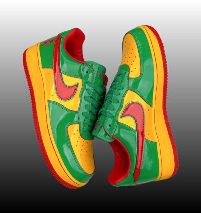 Lil Yatchy X Nike Air Force 1 Low concrete Boys-lucky Green