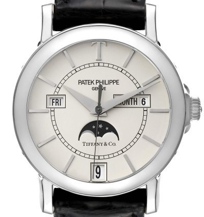 Patek Philippe Annual Calendar Tiffany Limited Edition White Gold Mens Watch 5150 Box Papers
