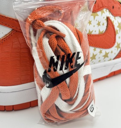 Ds 2003 Nike Dunk High Pro Sb Supreme Orange Stars Sz 10