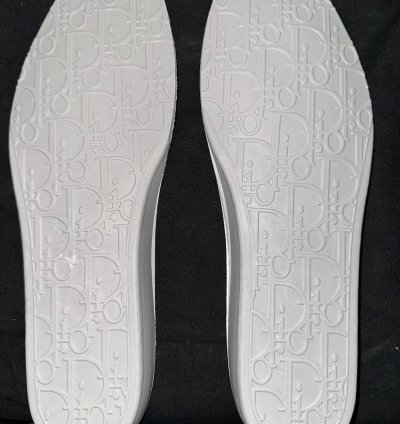 Dior B23 White And Black Oblique Canvas Low