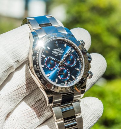 Rolex Daytona 116509 - White Gold - Blue Dial