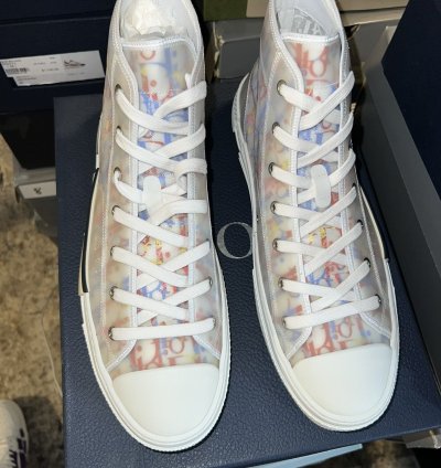 Dior B23 White And Multi Color Dior Chicks